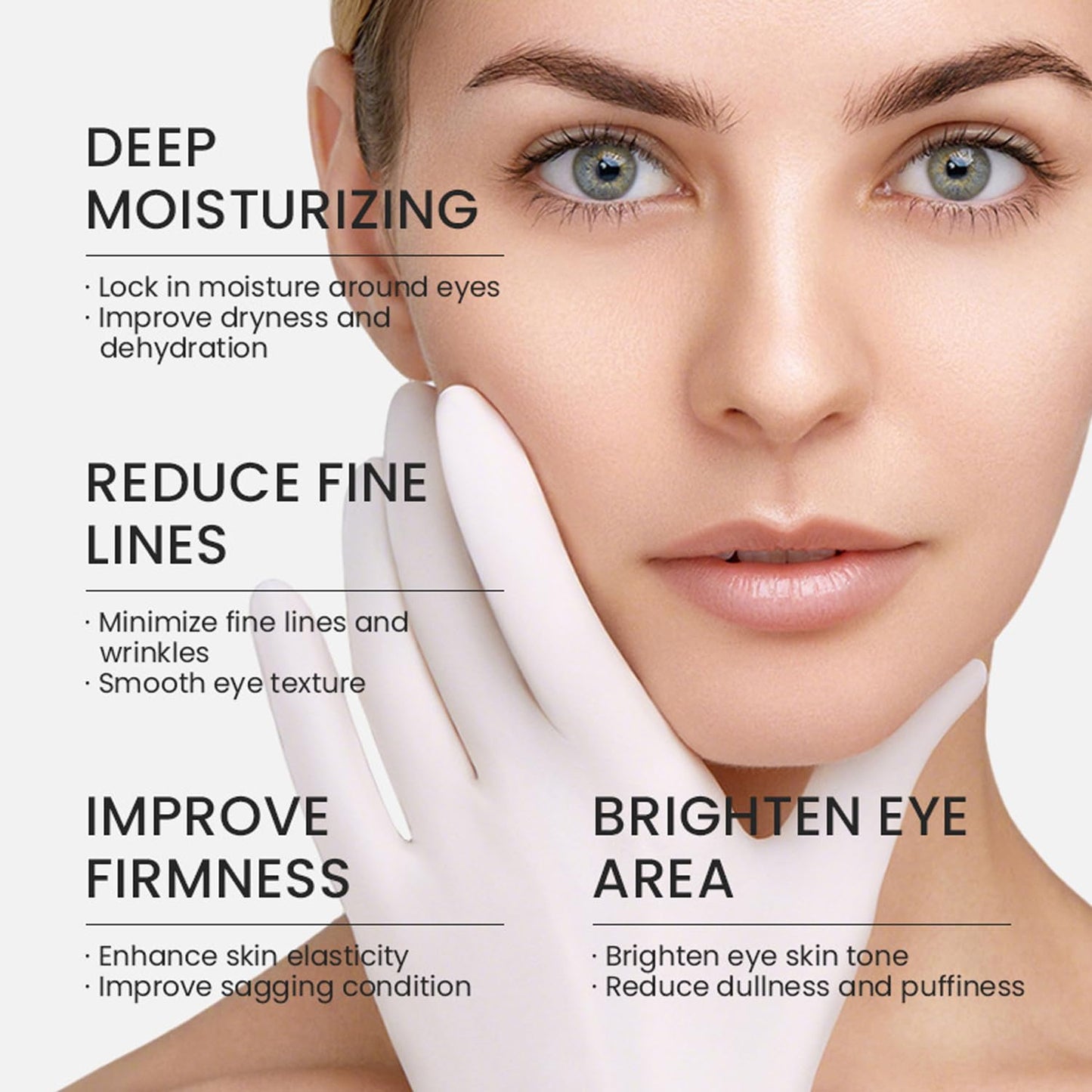 Blopuivo 40 Pairs Eye Masks & Lip Mask, Collagen Under Eye Patches for Dark Circles and Puffy Eyes, Reduce Wrinkles, Anti Chapped & Remove Dead Skin, Nourishes the Lip & Eye Skin