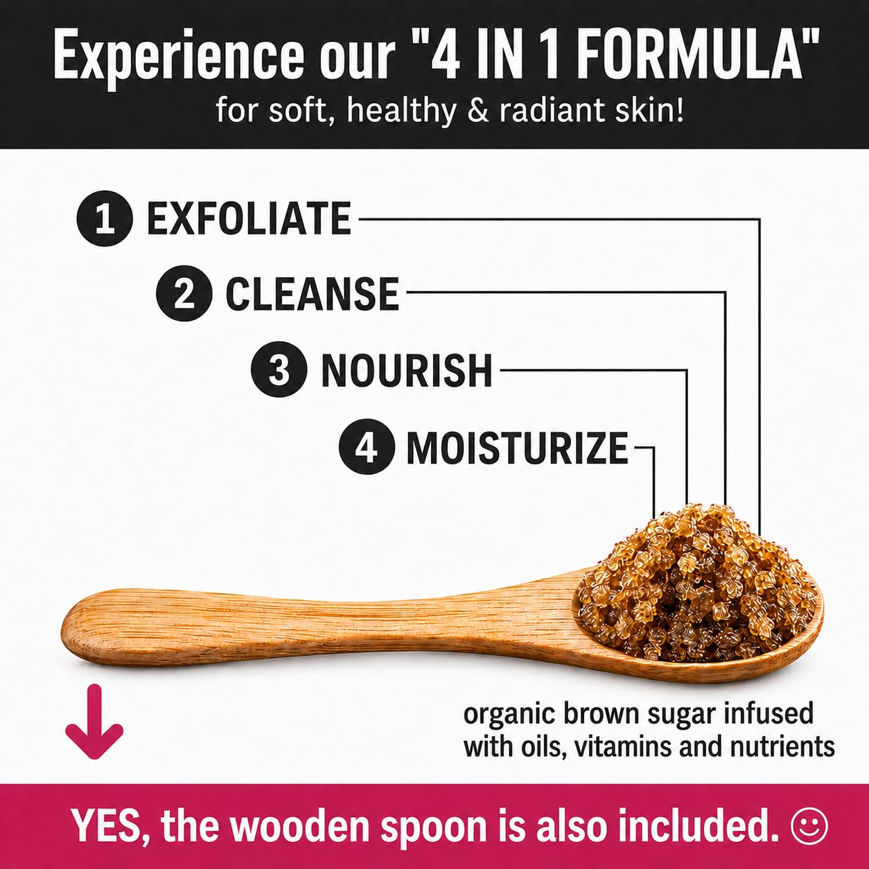 pureSCRUBS Exfoliating Unscented Brown Sugar Scrub Set for Sensitive Skin