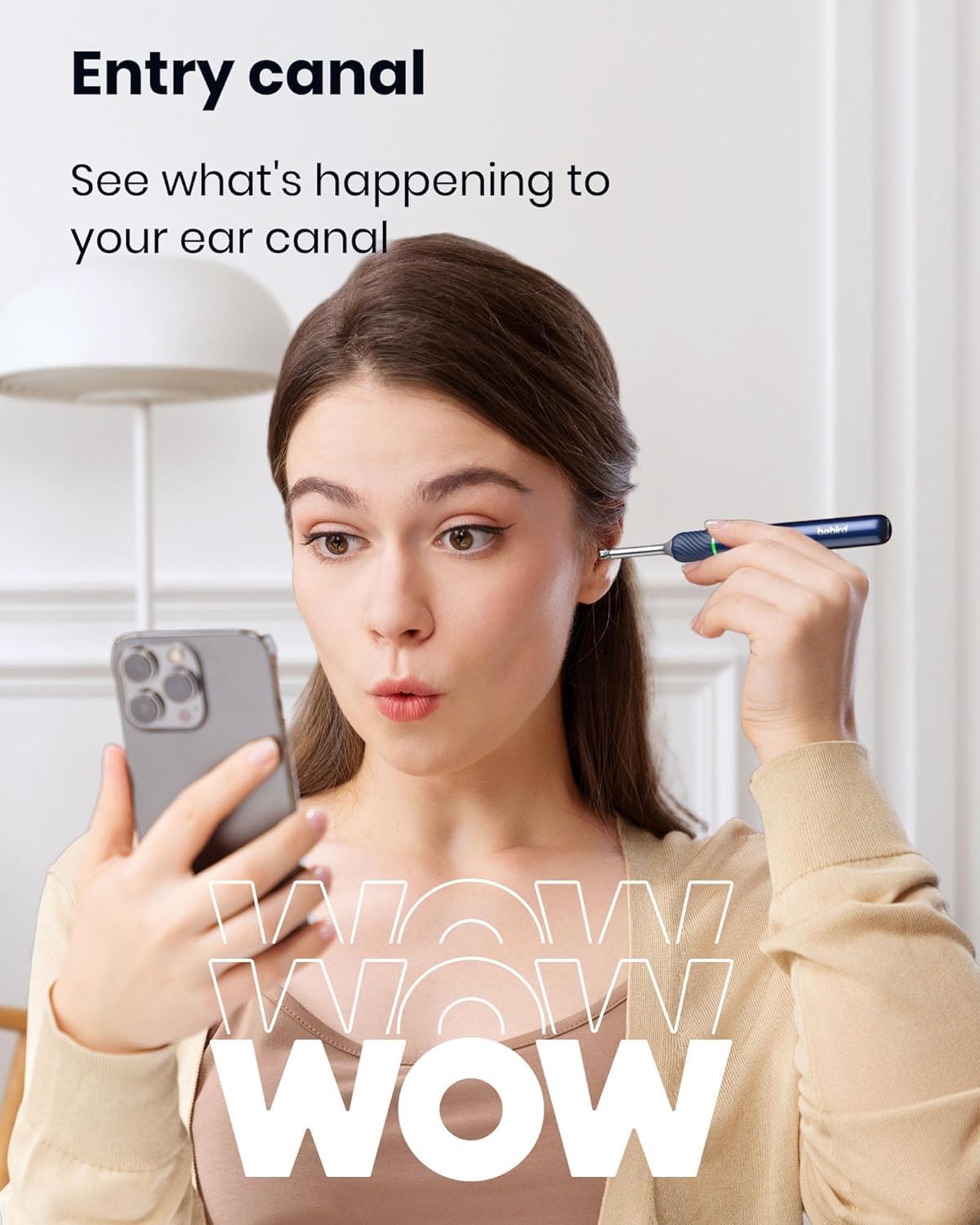 Ear Wax Removal Tool Camera: Ear Camera Otoscope, Bebird Note5 Pro Ear Cleaner Tweezers, 10 Megapixels Earscope Camera, Earwax Removal Kit, 12 Ear Spoon, Hygiene Storage Base, Wax Cleaning Kit (Blue)