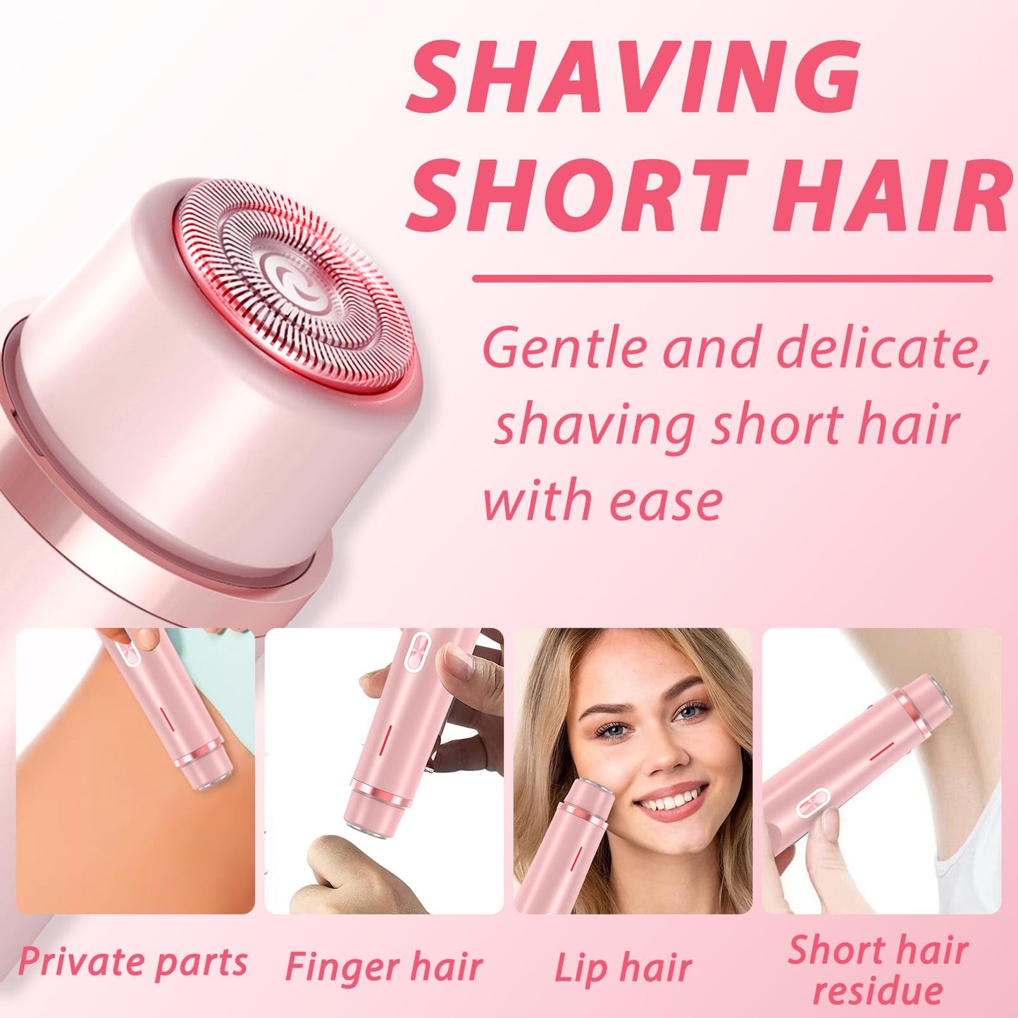 Glow Aura Womens Shaver, Glow Aura Electric Razor,Glow Aura Dual Headed Shaver 2 in 1,Glow Aura Bikini Shaver,Glow Shave Womens Body Shaver(Purple)
