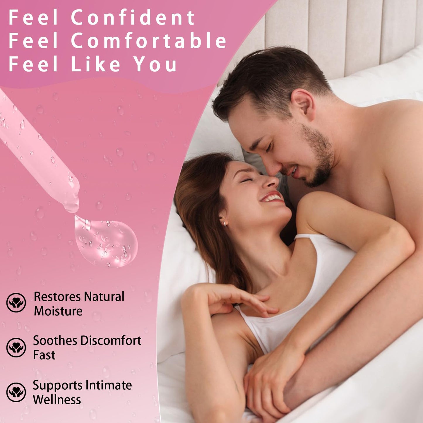 Finneya Vaginal Moisturizer for Women - Intense Hydration & pH Balanced Formula with Collagen & Hyaluronic Acid, Menopause & Intimate Dryness Relief, Soothes Irritation & Supports Feminine Health
