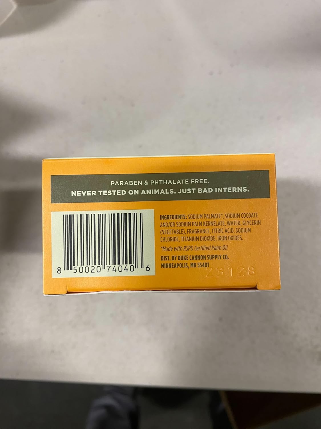 Duke Cannon Supply Co. Tactical Scrubber Big Brick of Soap - Naval Diplomacy