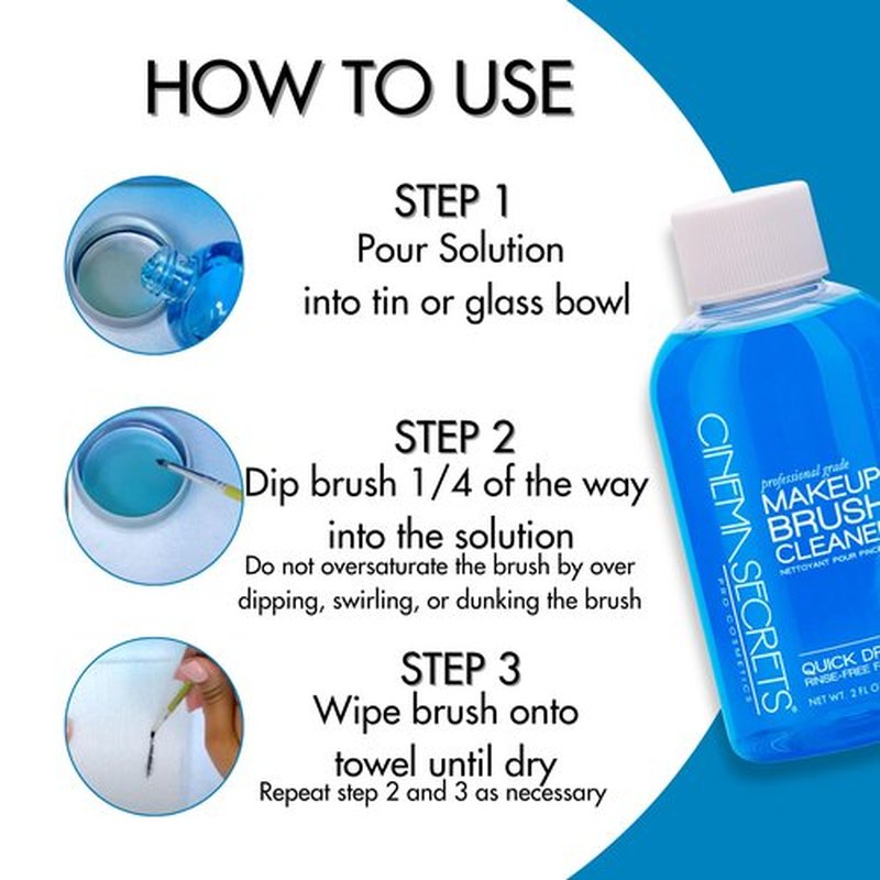 Cinema Secrets Professional Makeup Brush Cleaner Kit, 2 fl oz, Vanilla
