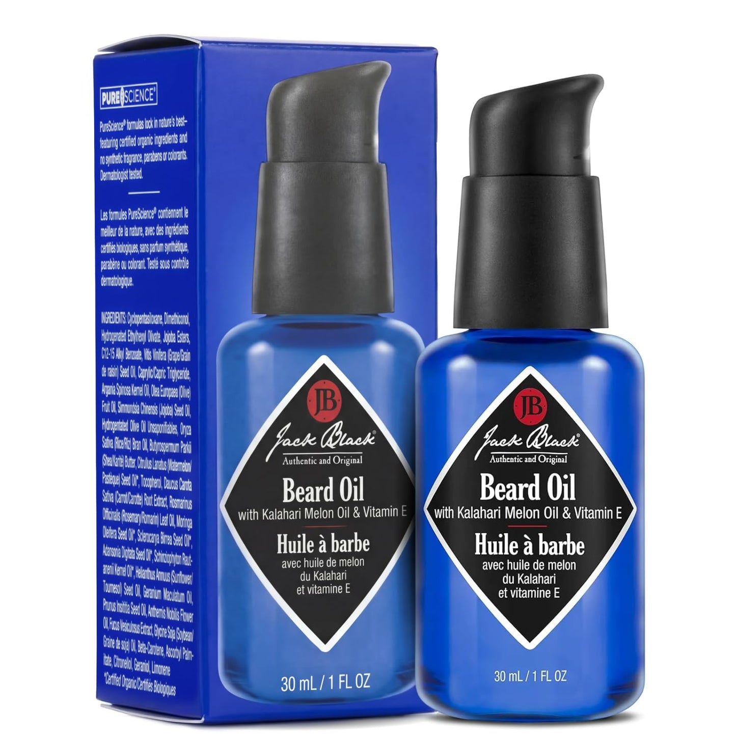 Jack Black Beard Oil for Men - Mens Beard Oil, Leave In Beard Conditioner for Men, Beard Softener for Men, Mens Beard Care Products, Mustache Oil, Mens Gifts, Beard Gifts for Men