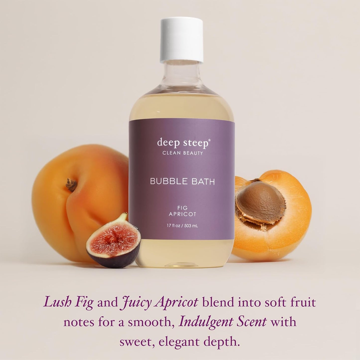 Deep Steep Bubble Bath, Lavender Chamomile, 17 oz (Pack of 2) – Soothing Soak with Shea Butter, Argan Oil, Aloe Vera & Coconut Oil – Vegan, Sulfate-Free, PH-Balanced Clean Beauty