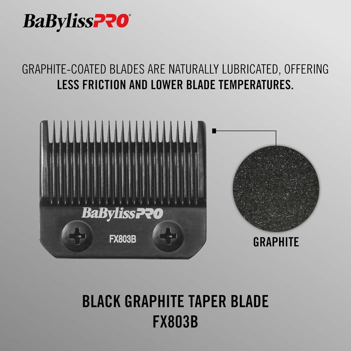 BaBylissPRO Replacement Taper Clipper Blades for FX870, FX825, FX673 Clippers and most 2-hole blade systems