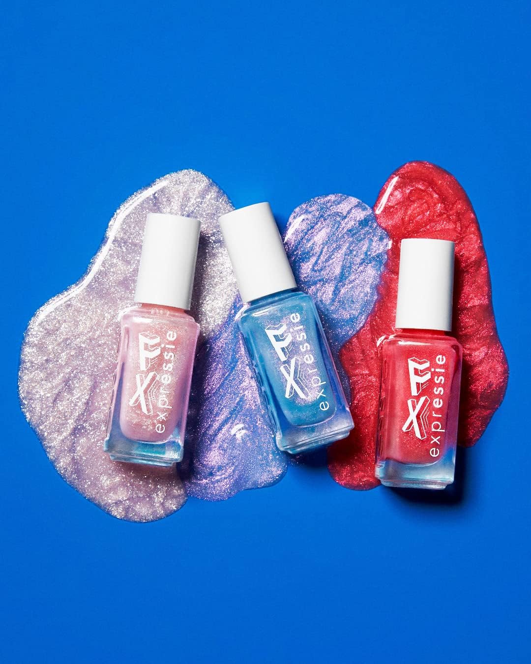 essie Expressie FX Quick-Dry Vegan Nail Polish, Red Glow Top Coat, Ethereal Glow, 0.33 fl oz