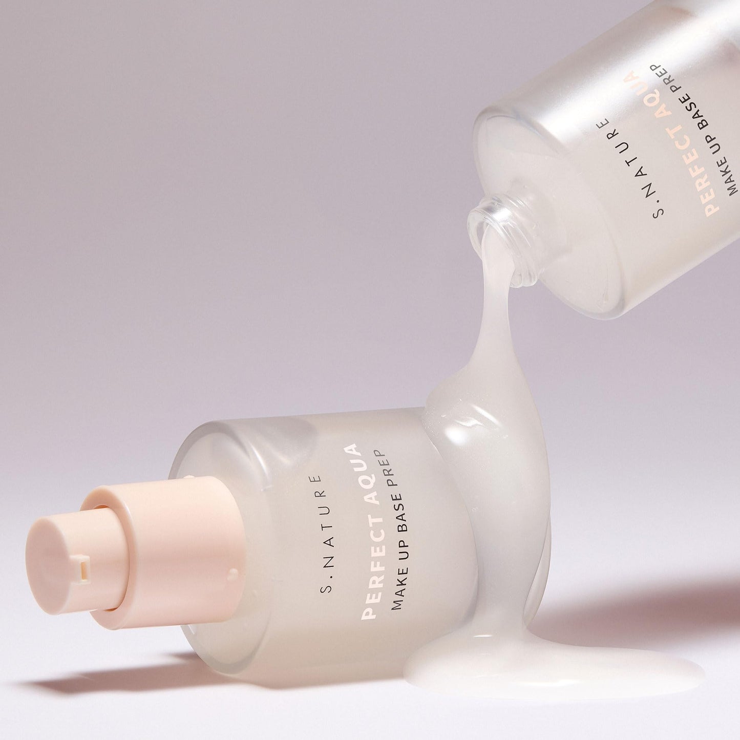S.NATURE PERFECT AQUA MAKE UP BASE PREP 30MLㅣSerum Texture & Hydrating Face Primer, Korean Primer, Vegan, Skin Flawless and Glowing without Clogging Pores, 24 hours Long Lasting ㅣ1.01 Fl Oz