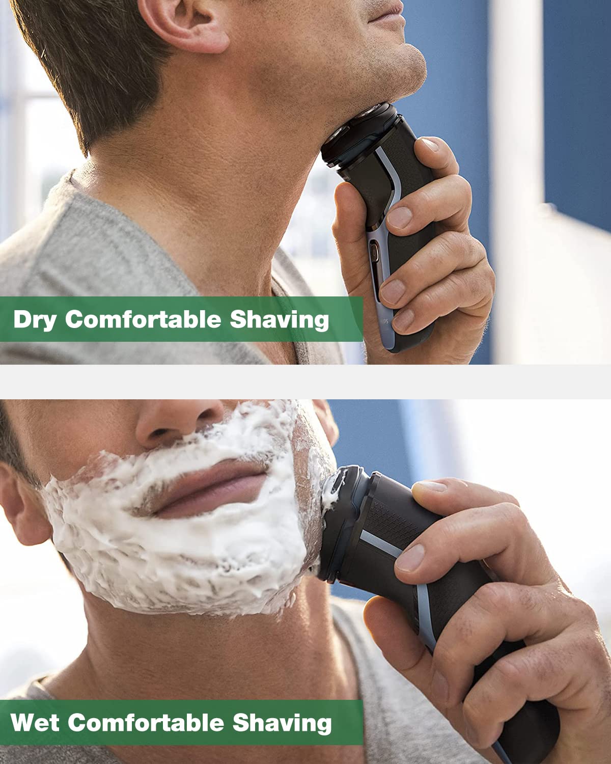 SH30 Replacement Heads for Electric Shaver 2300 3800 Compatible Series 1000 3000 Razor, SW3700 Click and Style, 12 Pack ComfortCut Shaving Heads Durable Sharp Blade, Cleaning Brush