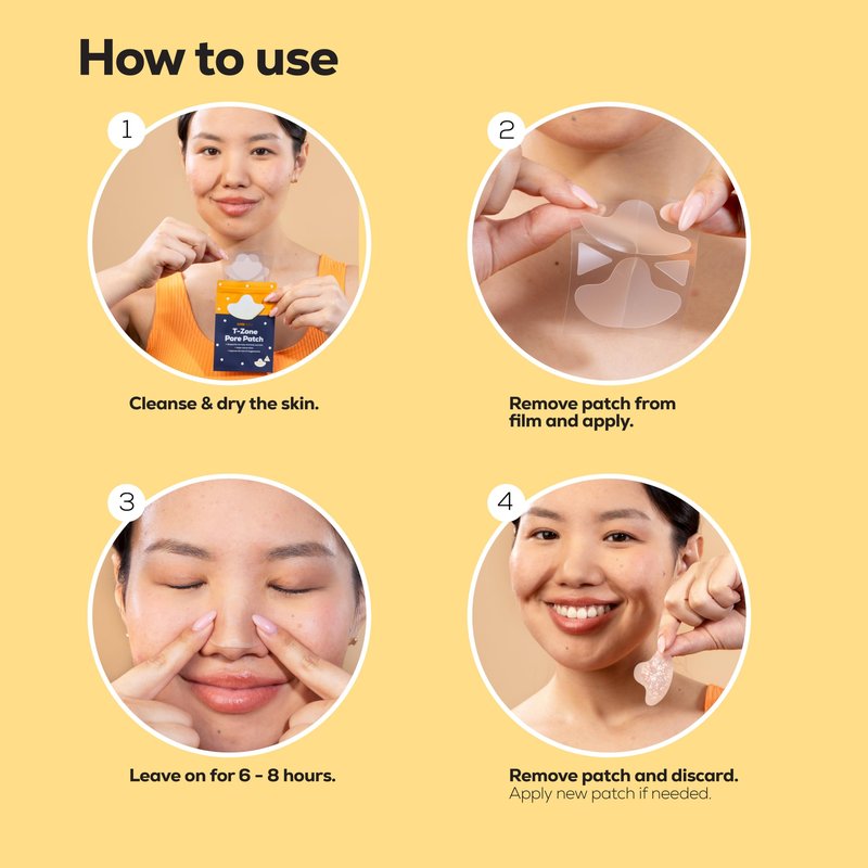 Hanhoo T-Zone Pore Patch Bundle, 24 Pore Patches, 24 Triangle Blemish Patches, Improves Look of Clogged Pores, Mattifies, Shrinks Pimples on T-Zone, Blackhead and Acne Treatment, Korean Skincare