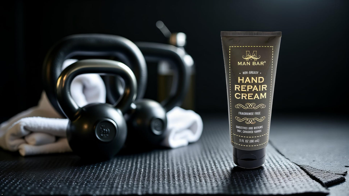 San Francisco Soap Company Man Bar Hand Repair Cream | Protect and Moisturize | Working Hands Remedy | All Natural |