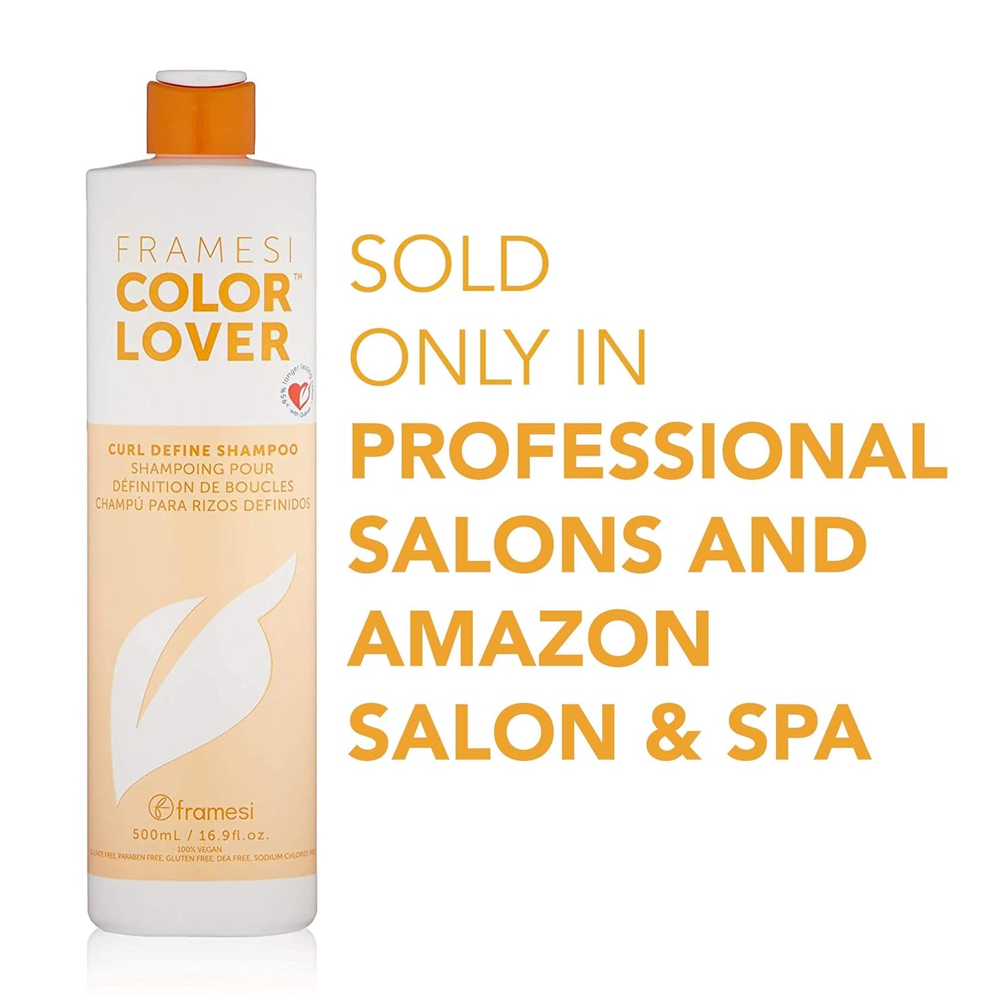 Framesi Color Lover Curl Define Shampoo, Shampoo for Curly Hair with Quinoa and Aloe Vera, Color Treated Hair