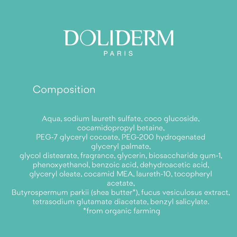 Doliderm Paris - Creamy Shower Gel, 33.8 Fl Oz (Aqua Scent)