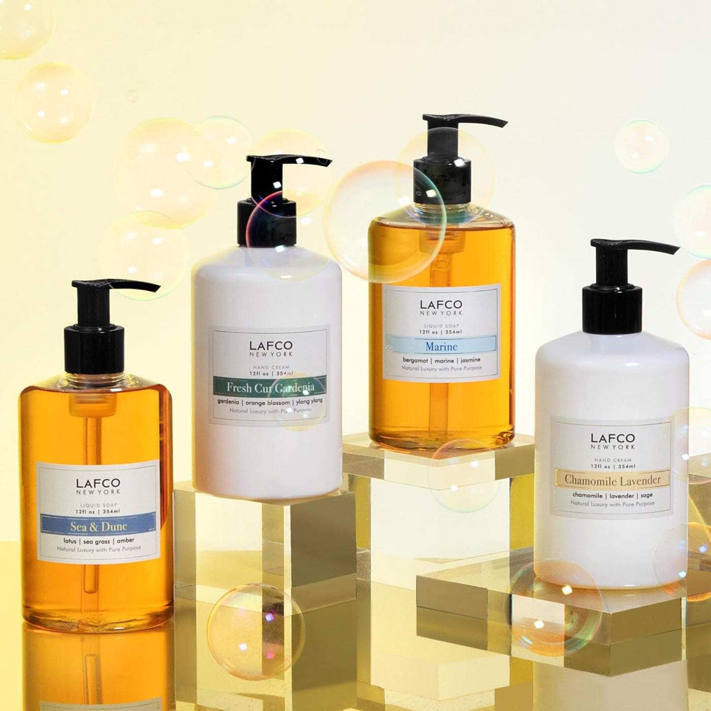 LAFCO New York Liquid Soap, Marine - 12 oz - Regenerates, Protects & Moisturizes - All Skin Types - Hypoallergenic, Synthetic Free & Cruelty Free - Made in Italy