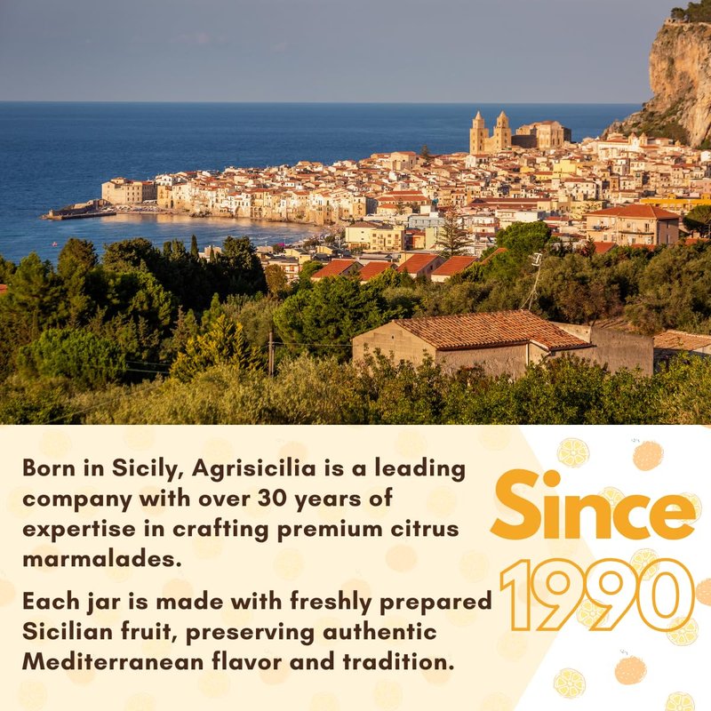 Sicilian Apricot Jam - Authentic Italian Fruit Preserve in Glass Jar | 12.7 oz (360 g)