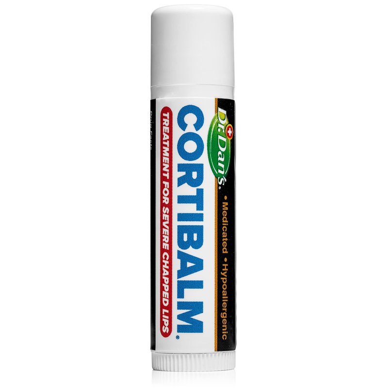 Dr. Dan’s Cortibalm - Medicated Lip Balm with Hydrocortisone – Healing Treatment & Moisturizer for Severely Chapped, Very Dry Cracked Lips – 1 Pack