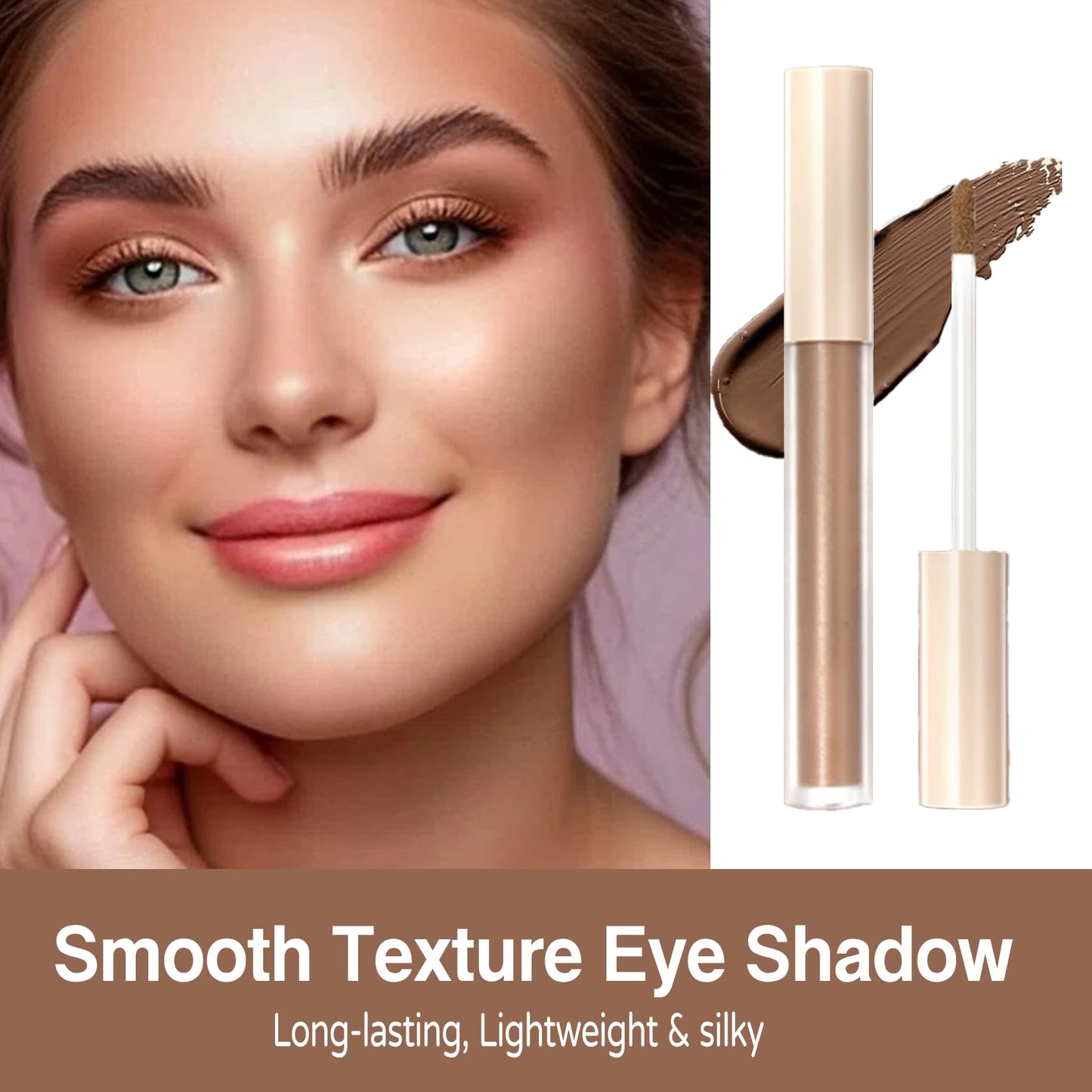 PERVALA Matte Liquid Eyeshadow - 8 Colors Neutral Naked Cream eyeshadow, High-pigment Blendable Long-Lasting and Waterproof Nude Eye Shadow for Natural Looks (Matte Naked)