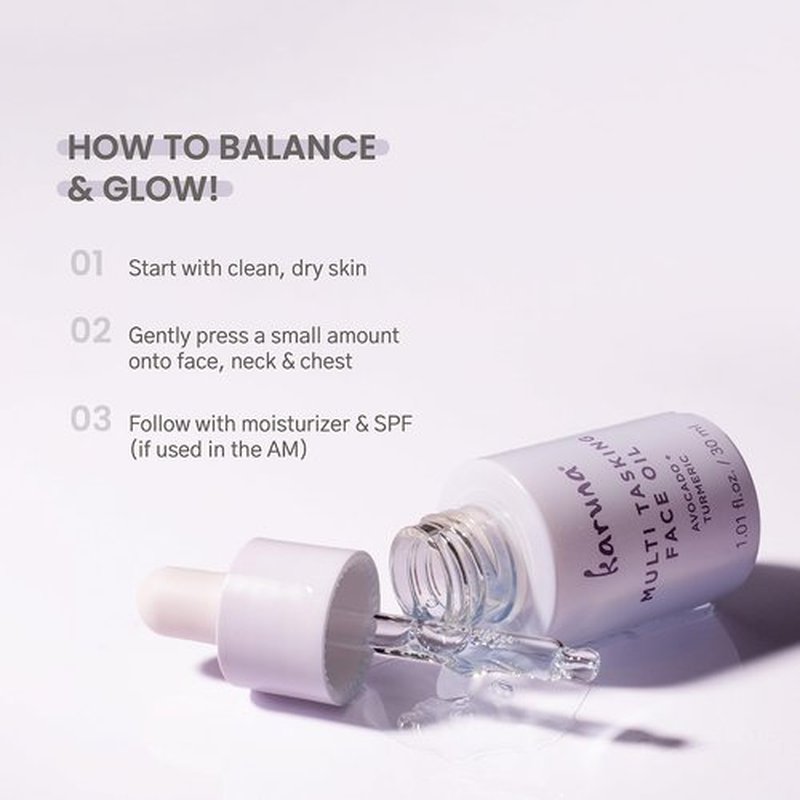 Karuna Skin - Multi Tasking Face Oil, Moisturizing & Hydrating Facial Oil for Women & Men, Radiance-Boosting Alternative to a Face Serum, 30 ml