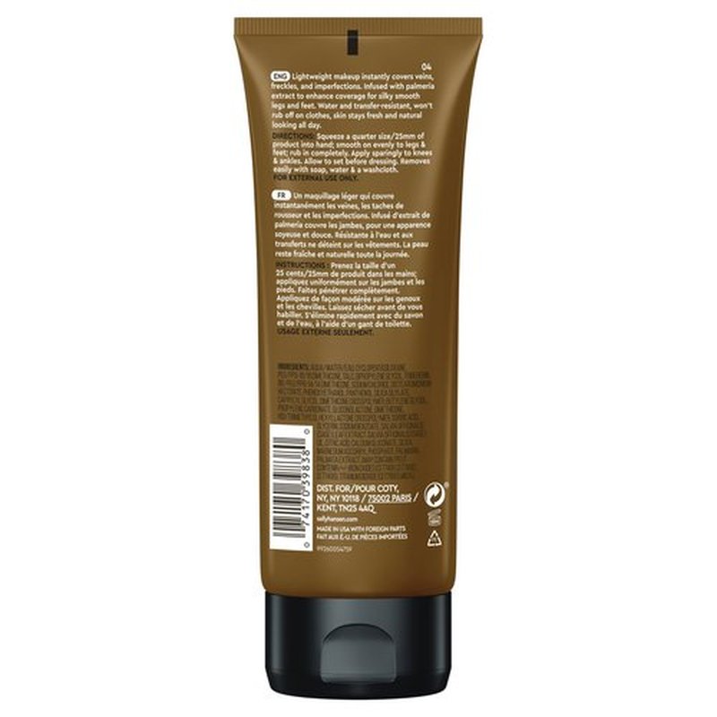 Sally Hansen Airbrush Legs®, Leg Makeup, Deep, Easy Application, Flawless Looking Legs, Water Resistant, Transfer Proof Lotion