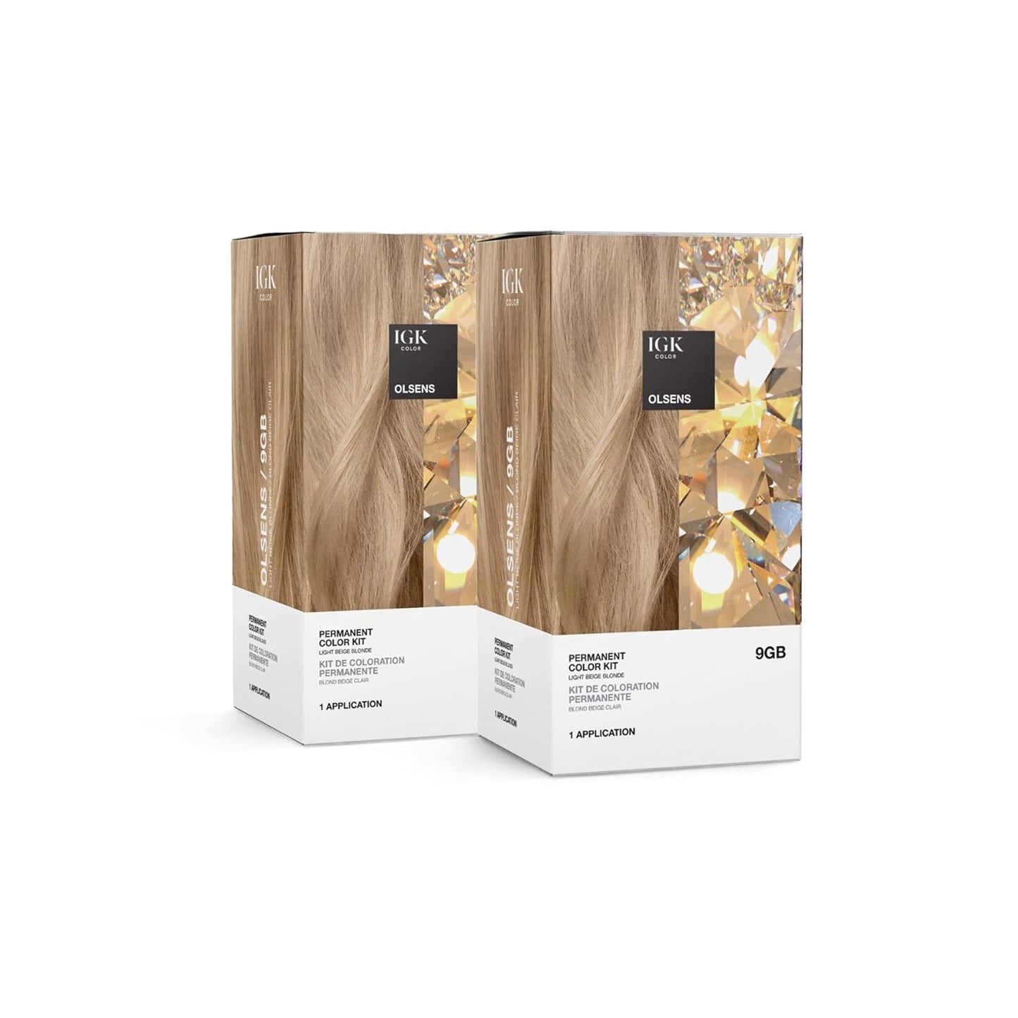 IGK Permanent Hair Dye Color Kit | 7 N Latte - Dark Natural Brown | 100% Gray Color Coverage + Strengthen + Shine | Ammonia Free