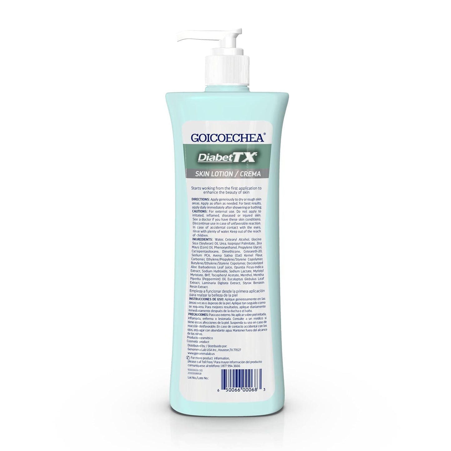 Goicoechea Diabet TX Diabetic Lotion for Dry Skin | Soothing Hydrating Cream for Women and Men, Moisturizer for Hands, Legs, Feet, and Body, Extra Dry Skin Support, 13.5 Oz, 3-Pack