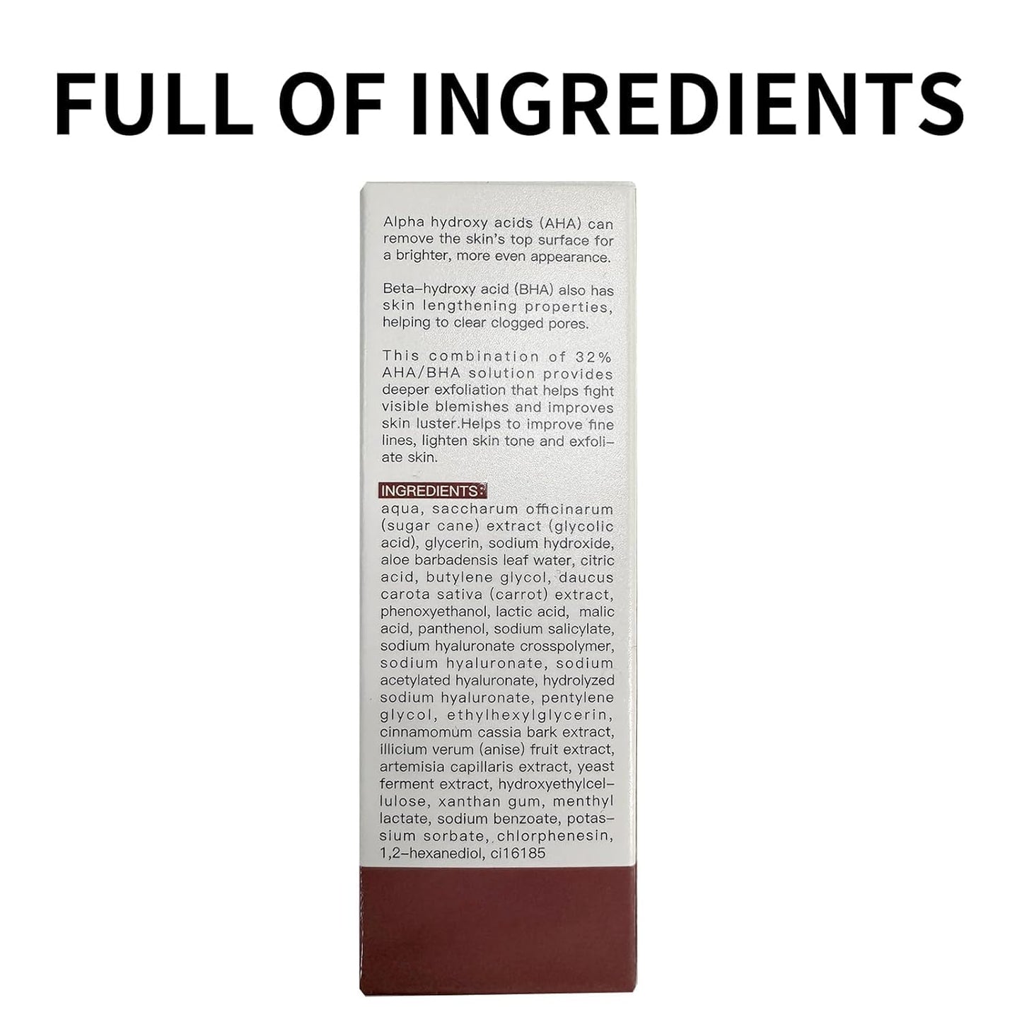 AHA 30% + BHA 2% Peeling Solution, Chemical Peel for Face at Home, BHA Liquid Exfoliant for Large Pores, Wrinkles & Fine Lines, 1.0 FlOz (1 PCS)