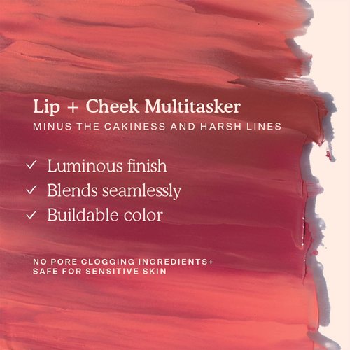 Tower 28 Beauty BeachPlease Cream Blush for Cheeks and Lips - Multi-Purpose Lip and Cheek Tint in Mauve Blush - for Sensitive Skin – Color OFFICE HOURS, Luminous Finish