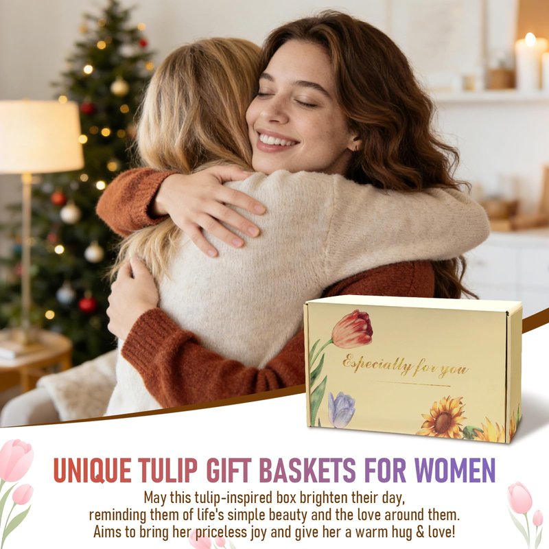 Birthday Gifts for Women, Get Well Soon Self Care Package Box: Unique Relaxing Spa Gifts Basket Set for Mom, Grandma, Friend, Sister, and Wife