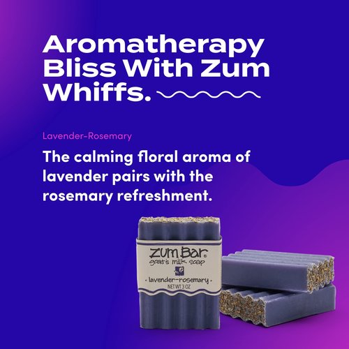 Zum Bar Goat's Milk Soap - Lavender-Rosemary - 3 Ounce (Pack of 3)