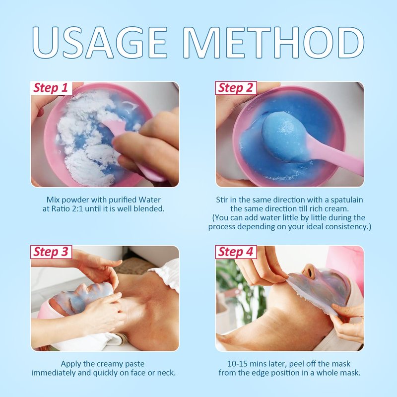 YMEYFAN Jelly Mask for Facials Professional, VC Peel Off Jelly Face Mask Powder, Deep Hydrating Moisturizing Facial Skin Care, Home Spa Day DIY Skincare for Women and Men (23Fl Oz)
