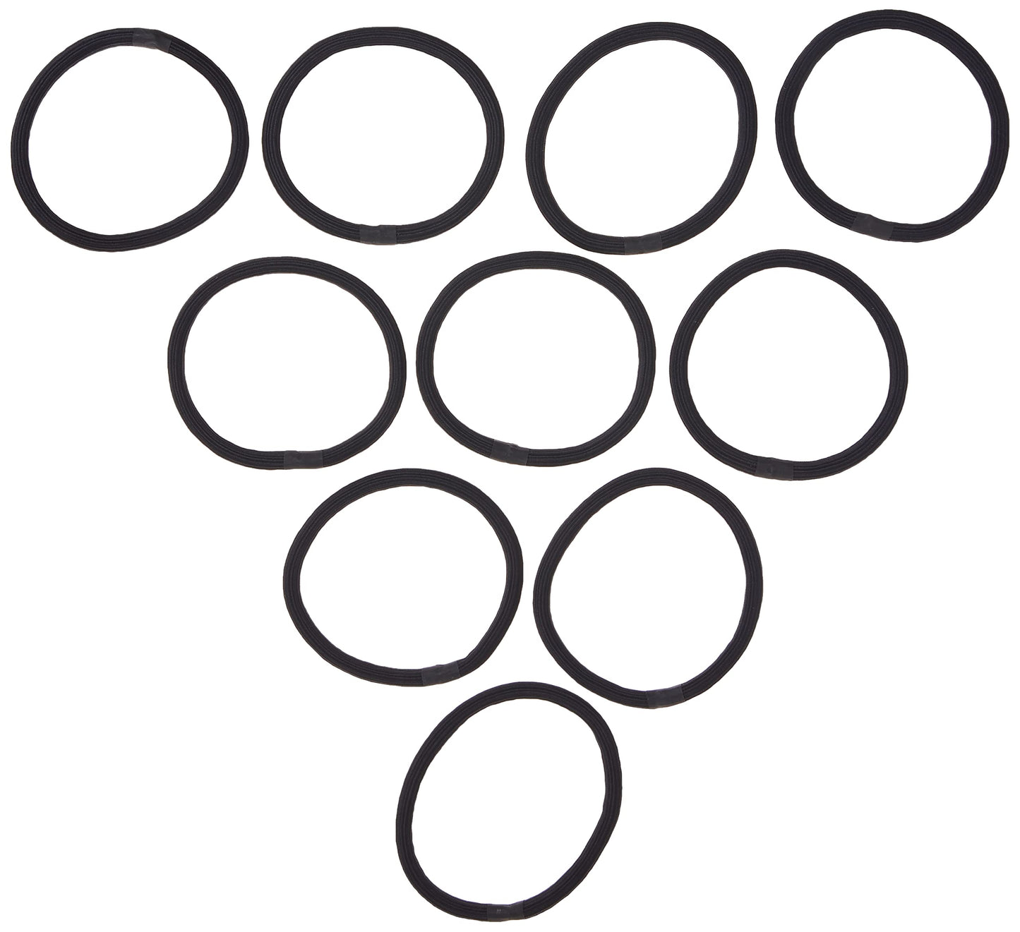 Goody Ouchless Womens 27 Count 4MM Black Hair Ties & 10 Count XL Extra Thick Black Elastics Hair Accessories