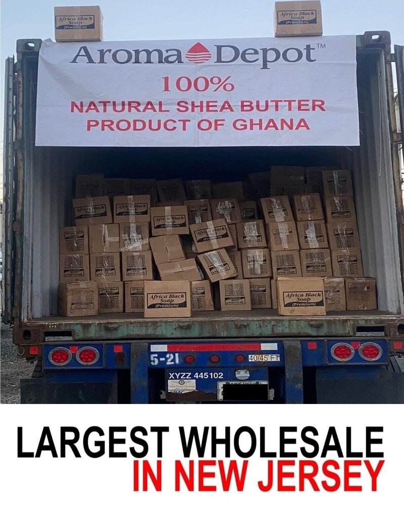 Aroma Depot Raw African Black Soap Bars From Ghana (4 lbs.)