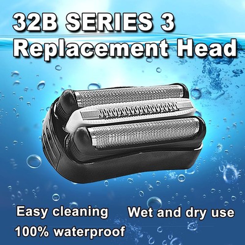 Series 3 32B Electric Shaver Replacement Head Compatible, 32B Replacement Electric Shaver Heads for Men Razor Shaving Blades Fit for Braun Series 3: 3040s 3010s 310s 3000s 3050cc 3080s 390cc