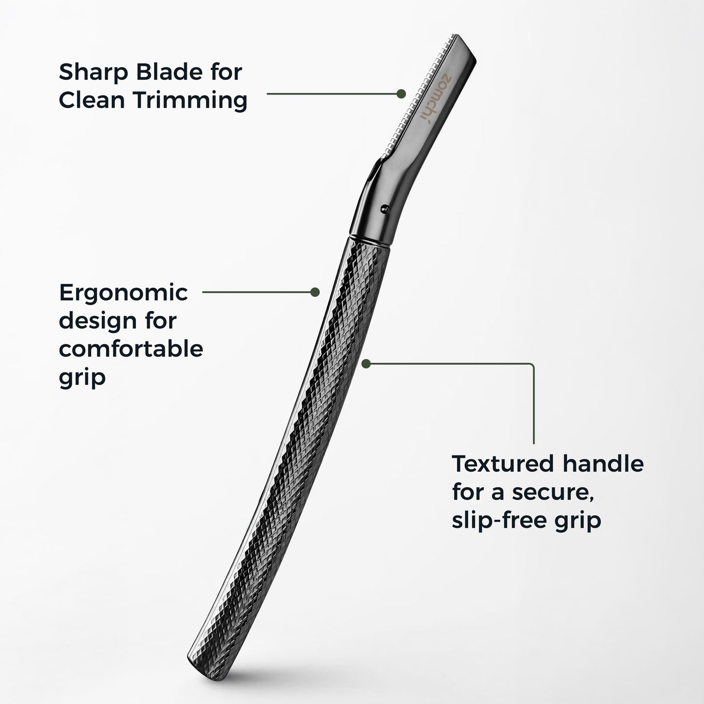 ZOMCHI Eyebrow Razor for Women & Men, Precision Cover, Black