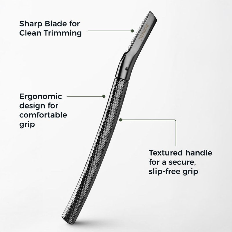 ZOMCHI Eyebrow Razor for Women & Men, Precision Cover, Black