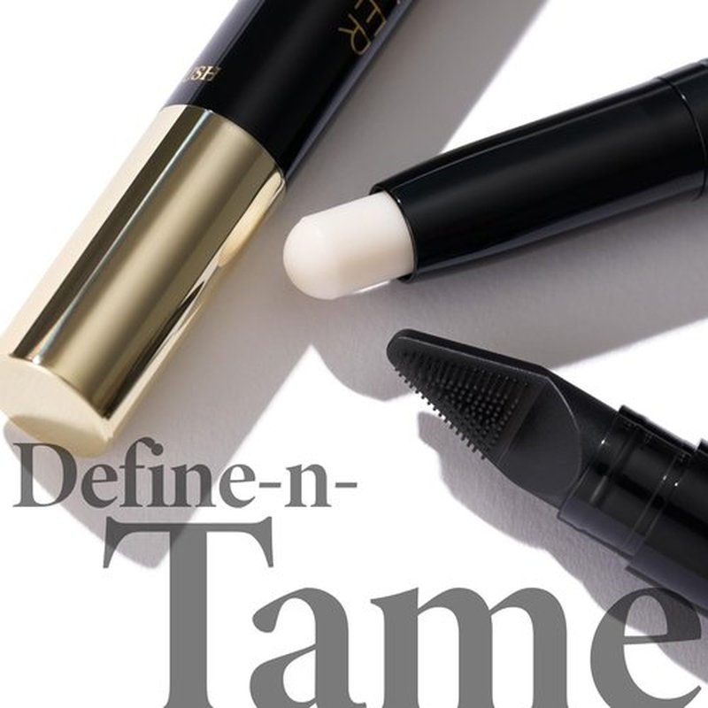 LAURA GELLER NEW YORK Define-n-Tame Brow Lifting Stick - Laminated Full Brows - Brow Wax - Dark Brown