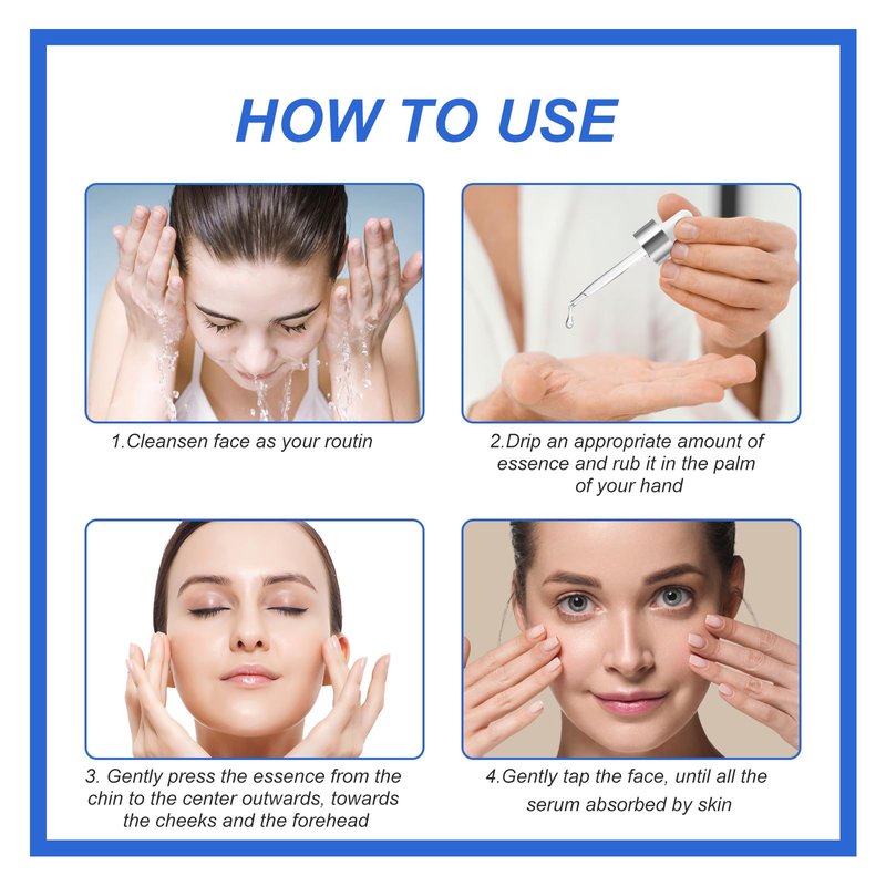 Facial Serum 1 Fl Oz, Anti Aging Serum For Face, Instant Face Tightening, Reduce Fine Lines, Wrinkles, Boost Skin Collagen, Hydrate & Plump Skin
