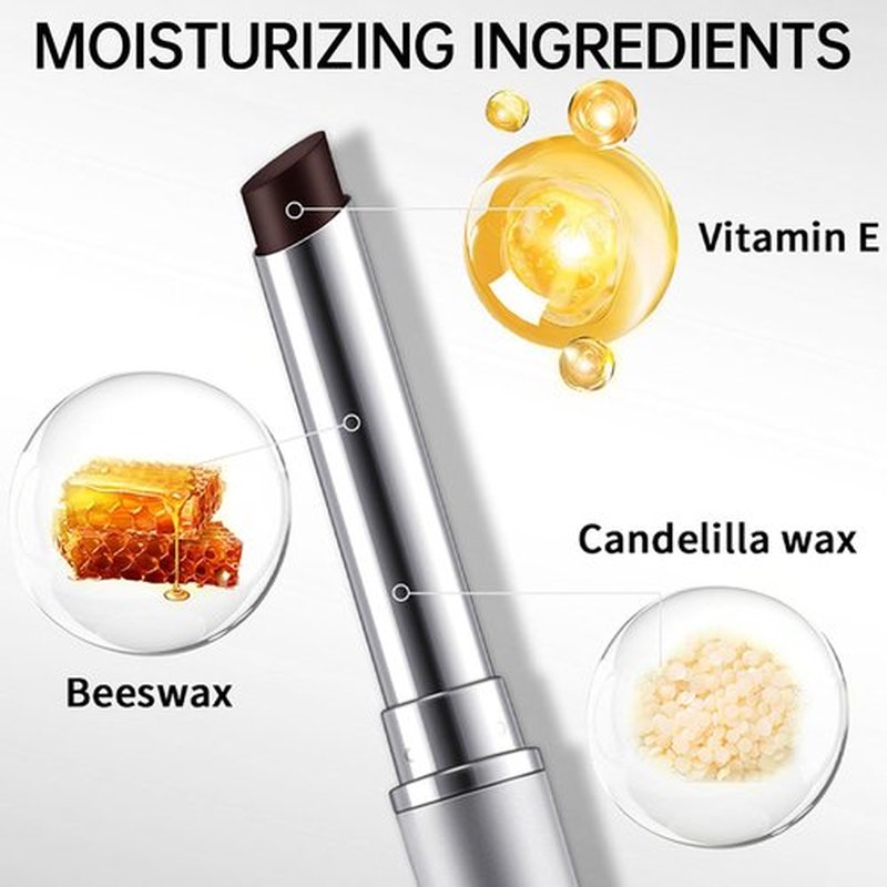 Erinde Black Honey Lipstick Tinted Lip Balm, Hydrating Natural Glossy Lip Balm, Sheer Lightweight Color, Moisturizing Lipstick Makeup Lip Care Balm for Repairing Dry Lips