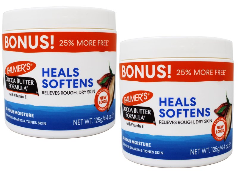 Palmer's Cocoa Butter Formula with Vitamin E, Body Moisturizer, Relieves Rough, Dry Skin, Smoothes Marks & Tones Skin, ("Bonus") 4.4 OZ Jar - 2 Pack