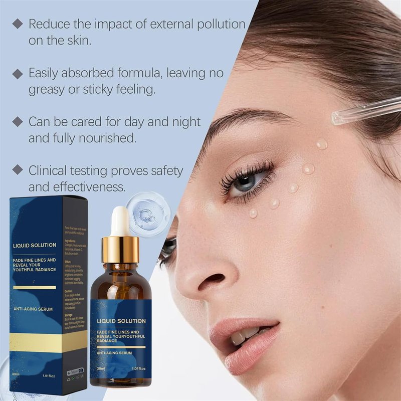 Olavita Serum, Olavita Liquid Solution Anti Aging Serum, Vitamin C & E Serum, Promotes Skin Collagen Production, smoothes wrinkles and fine lines 2pcs