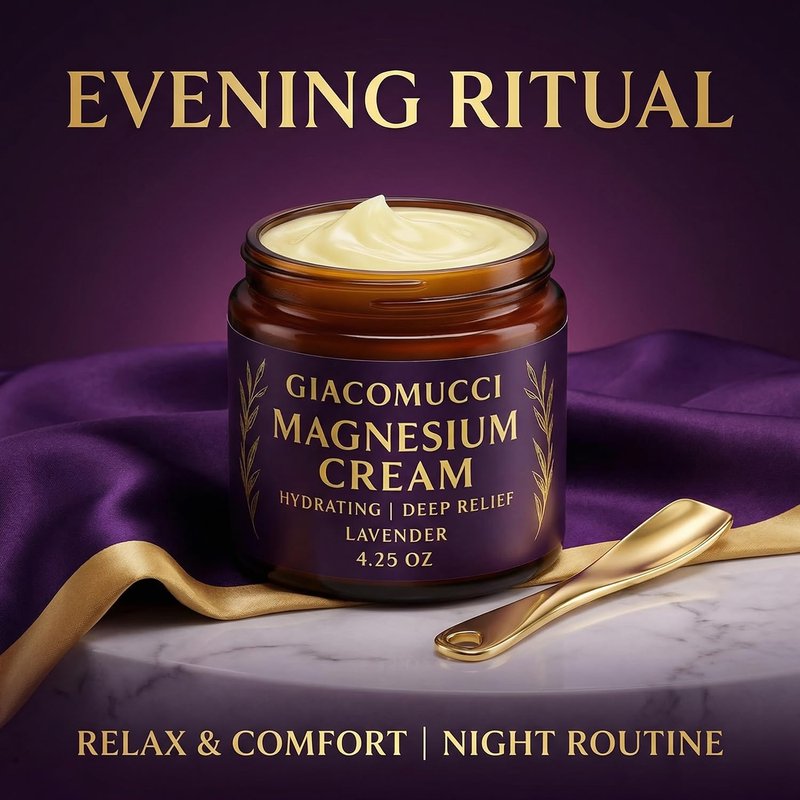 Magnesium Cream for Nighttime Relief - Magnesium Chloride Body Balm - Fast Absorbing Leg, Arm & Chest Lotion - Sleep Support & Wellness Recovery -Safe for Kid - Lavender