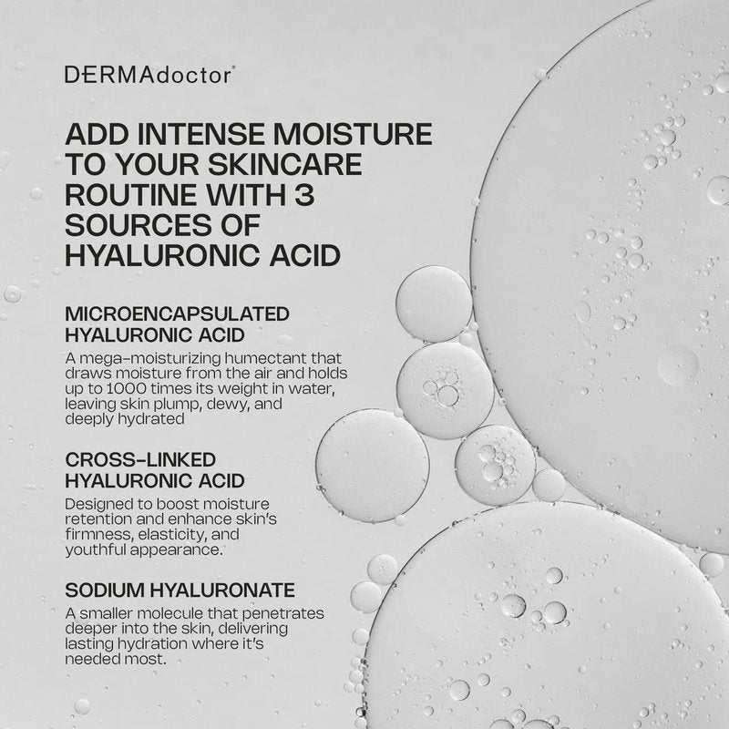 DERMAdoctor Serum For Face Anti Aging, Wrinkle Revenge Hyaluronic Acid Serum for Face, Dermatologist Formulated Hydrating Serum, Wrinkle Filler For Face & Hydrating Primer Fragrance Free - 1 fl oz