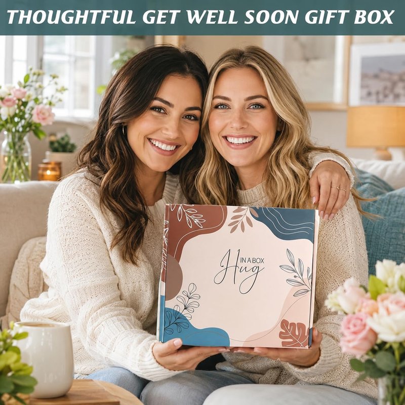 Get Well Soon Gift Baskets for Women, Surgery Recovery Care Package, Sympathy Gifts for Loss of Loved One, Thoughtful Care Package for Mom Her Wife Friends