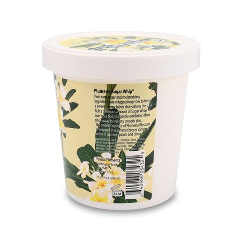 Primal Elements Plumeria Sugar Whip, 10 Ounce