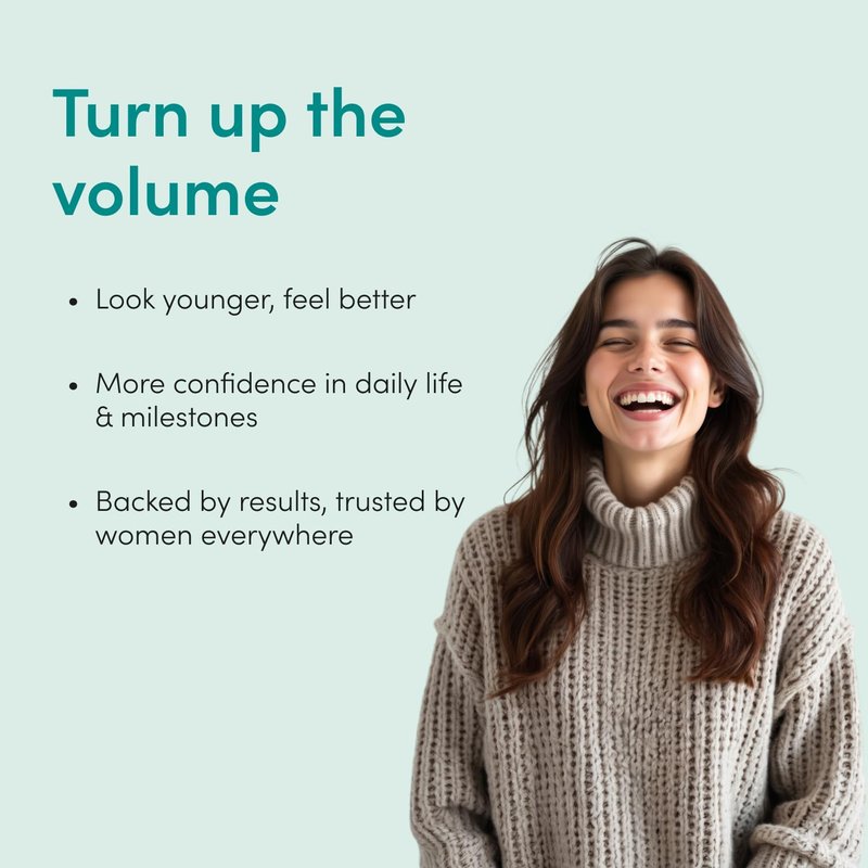 hers Full Volume Conditioner - Biovolume 128, Argan Oil, & Biotin Formula - Volumizing Conditioner for Fine Hair - Paraben-Free & Cruelty-Free - Coastal Cedar Citron Scent - 6.4 Fl Oz, 2 Pack