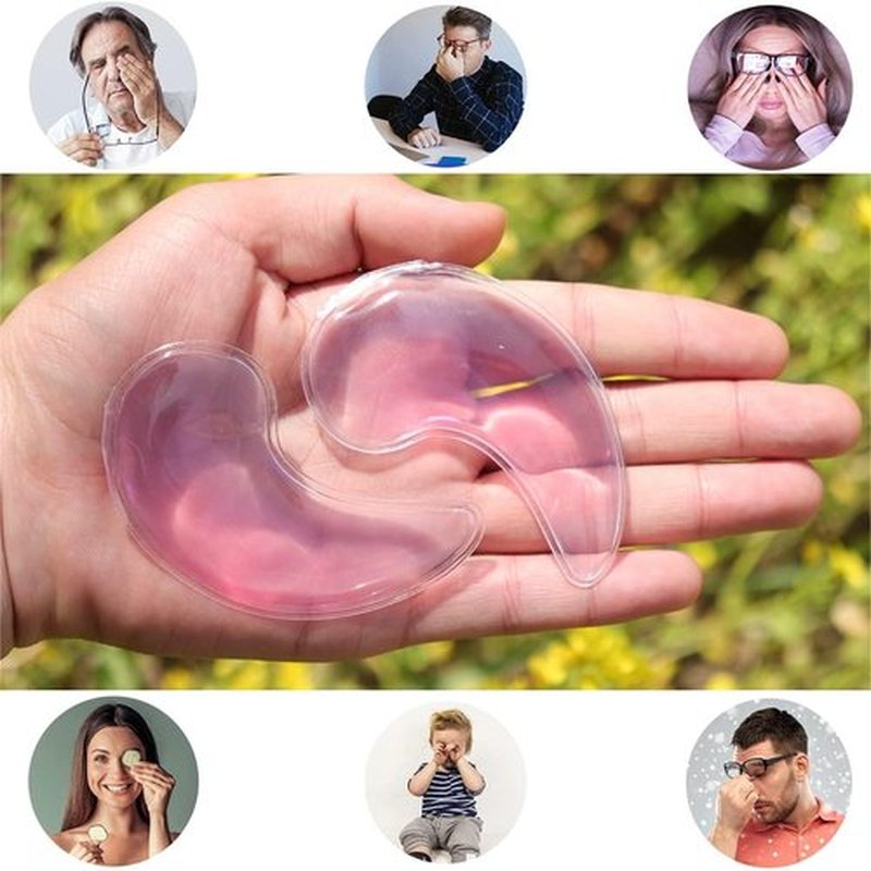 Eye Pad, Gel Eye Pad, Cooling Eye Pads, Gel Eye Mask,Gel Ice Pack, Cooling Ice Eye Masks, Hot Cold Eye Mask, Eye Ice Pack, Gel Eye Mask for Puffy Eyes, Migraine (6)