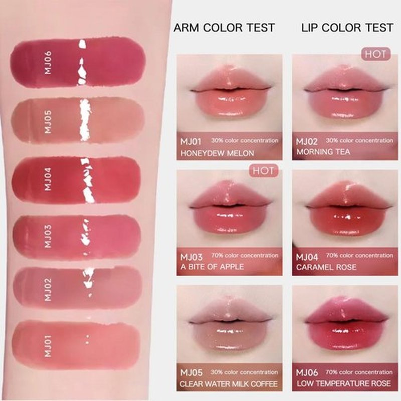 Aztk Meltykiss Jelly Gloss Lipstick, Aztk Jelly Gloss Lipstick, Aztk Moisturizing Melty Kiss Lip Jelly,Jelly Lip Gloss, Long Lasting Waterproof Non-Fading Lipstick Lip Gloss (102)