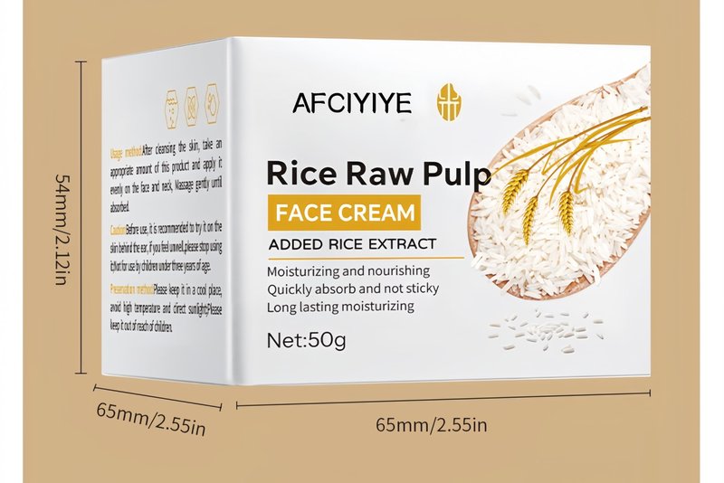 Rice Face Cream – Anti-Aging Moisturizer with Rice Extract & Rice Water, Deep Hydration to Reduce Fine Lines, Wrinkles & Restore Skin Elasticity – Daily Facial Cream for Dry & Sensitive Skin 50g (1)
