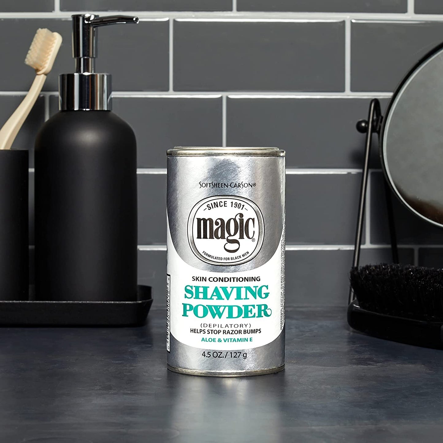 Magic Platinum Shaving Powder 4.5oz. Skin Conditioning (6 Pack)