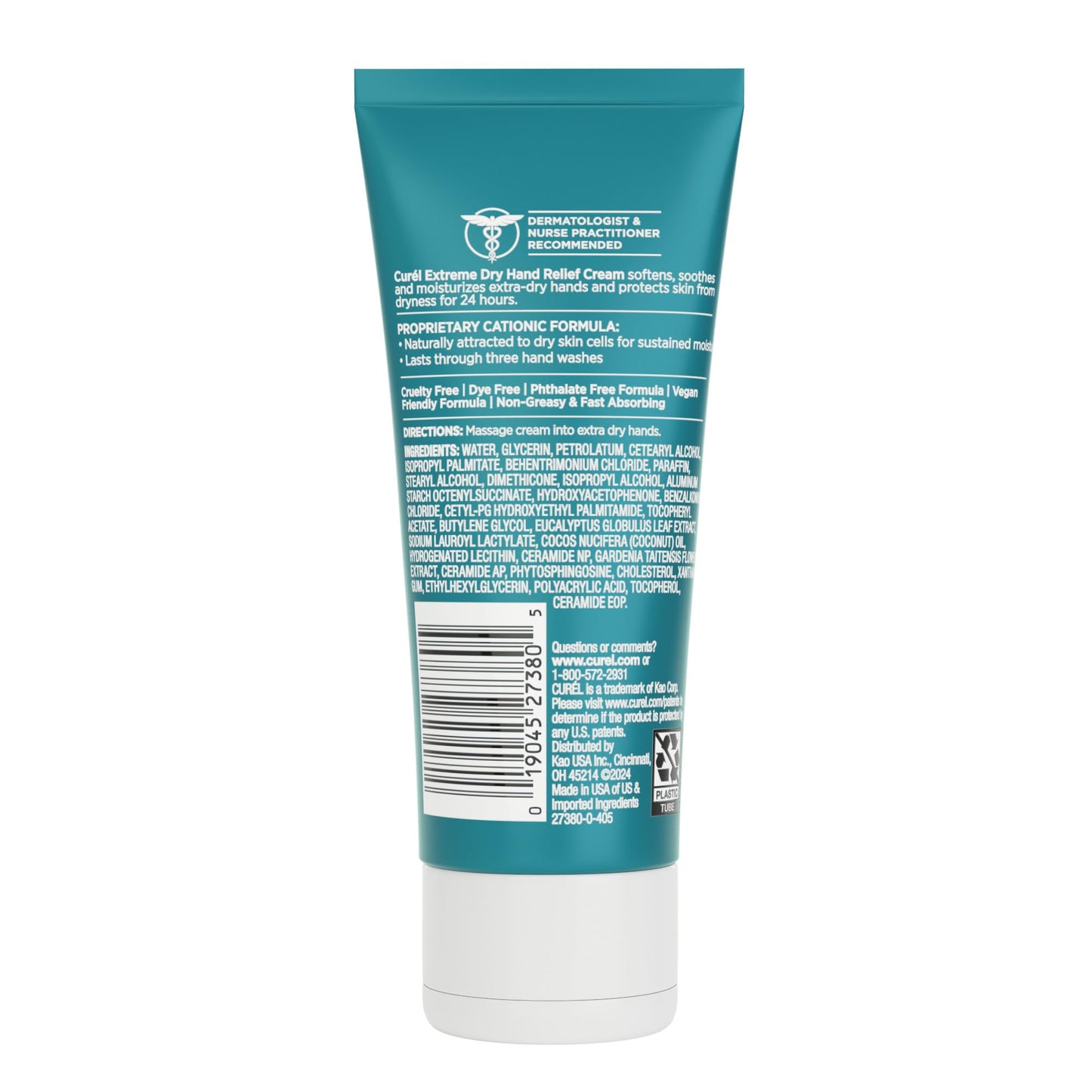 Curel Hand Cream for Dry to Extremely Dry Hands and Skin, 3 Fl Oz